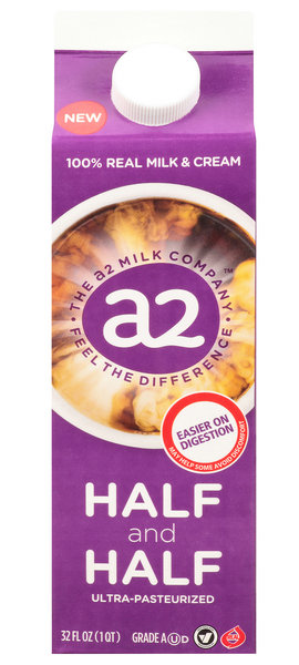 a2 Half-and-Half Milk